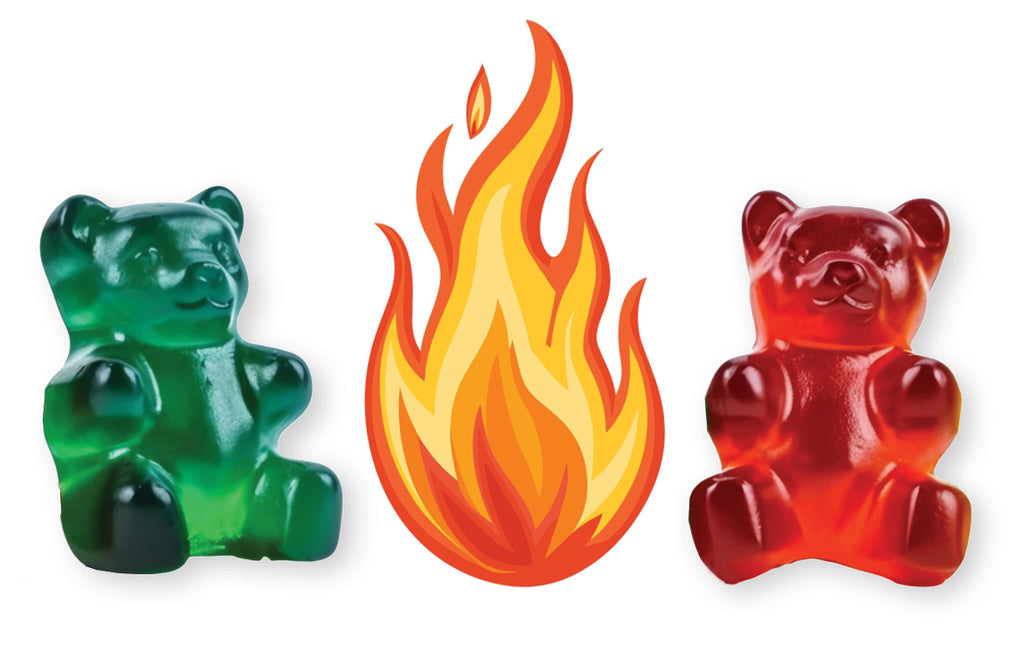 Spicy Gummy Bears 30 g Freeze Dried Candy
