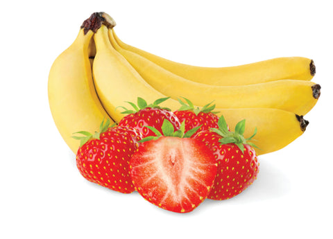 Organic Strawberry Slices AND Banana Slices 30 g Freeze Dried Fruit