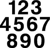 Aluminum House Numbers - Various Sizes - 3 Styles Available