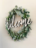 Lambs Ear Welcome Wreath 22"