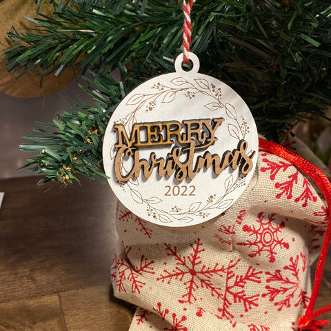 Merry Christmas Tree Ornament