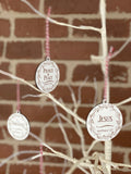 12 set Names of Christ 12 Ornament Set