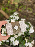 Canadian Flag O Canada Mini Barnwood Magnet made with Authentic Barn Wood 3" x 5"